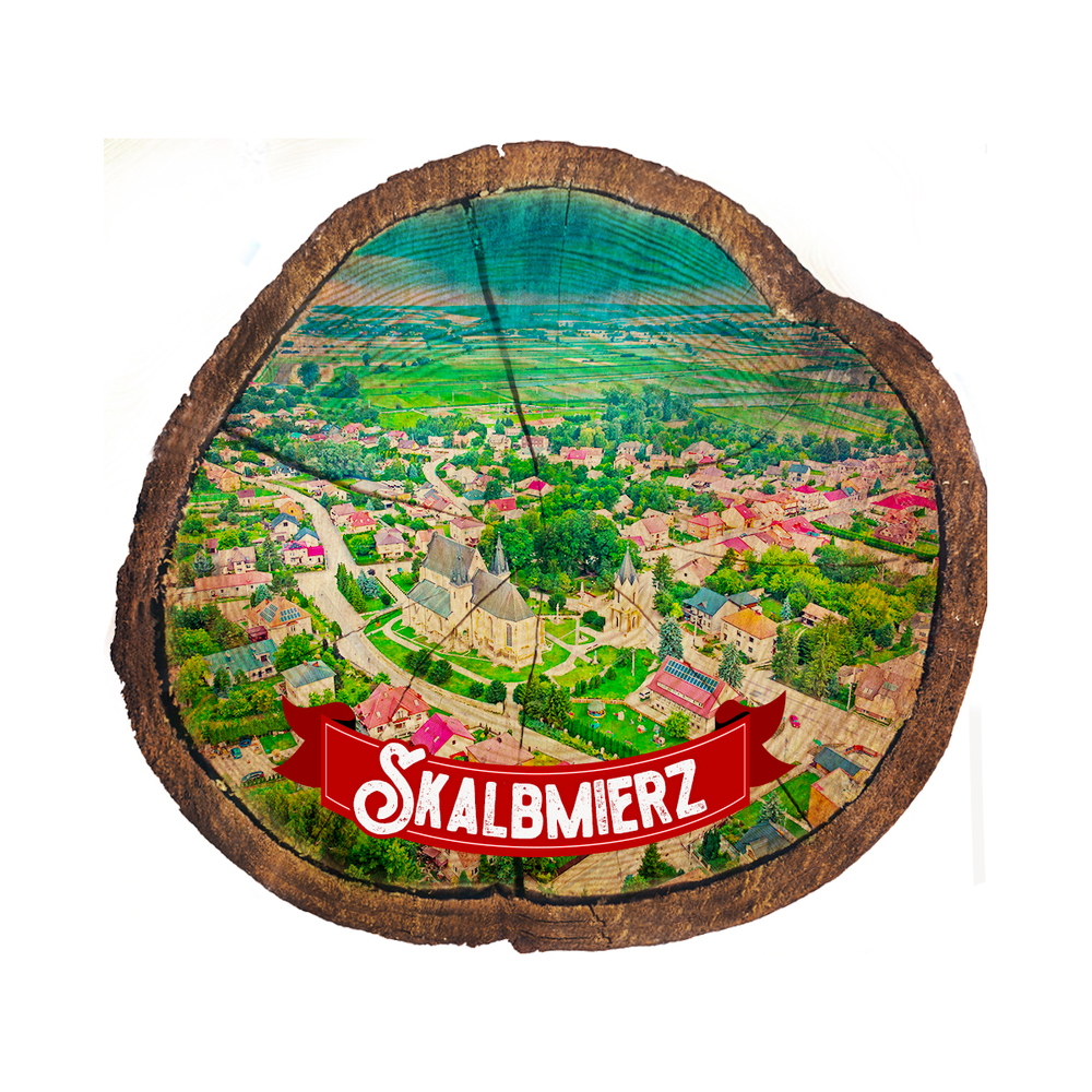 Magnes drewniany pieniek Skalbmierz