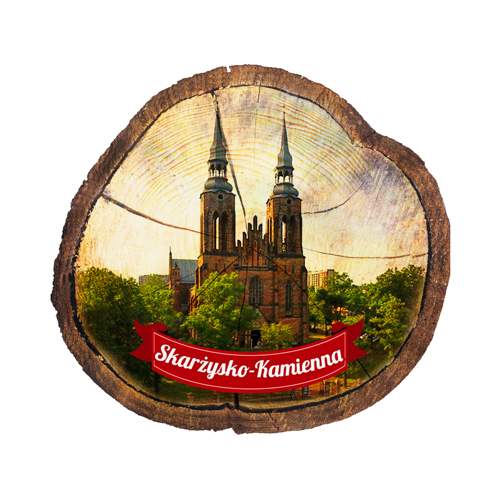 Magnes drewniany pieniek Skarżysko-Kamienna