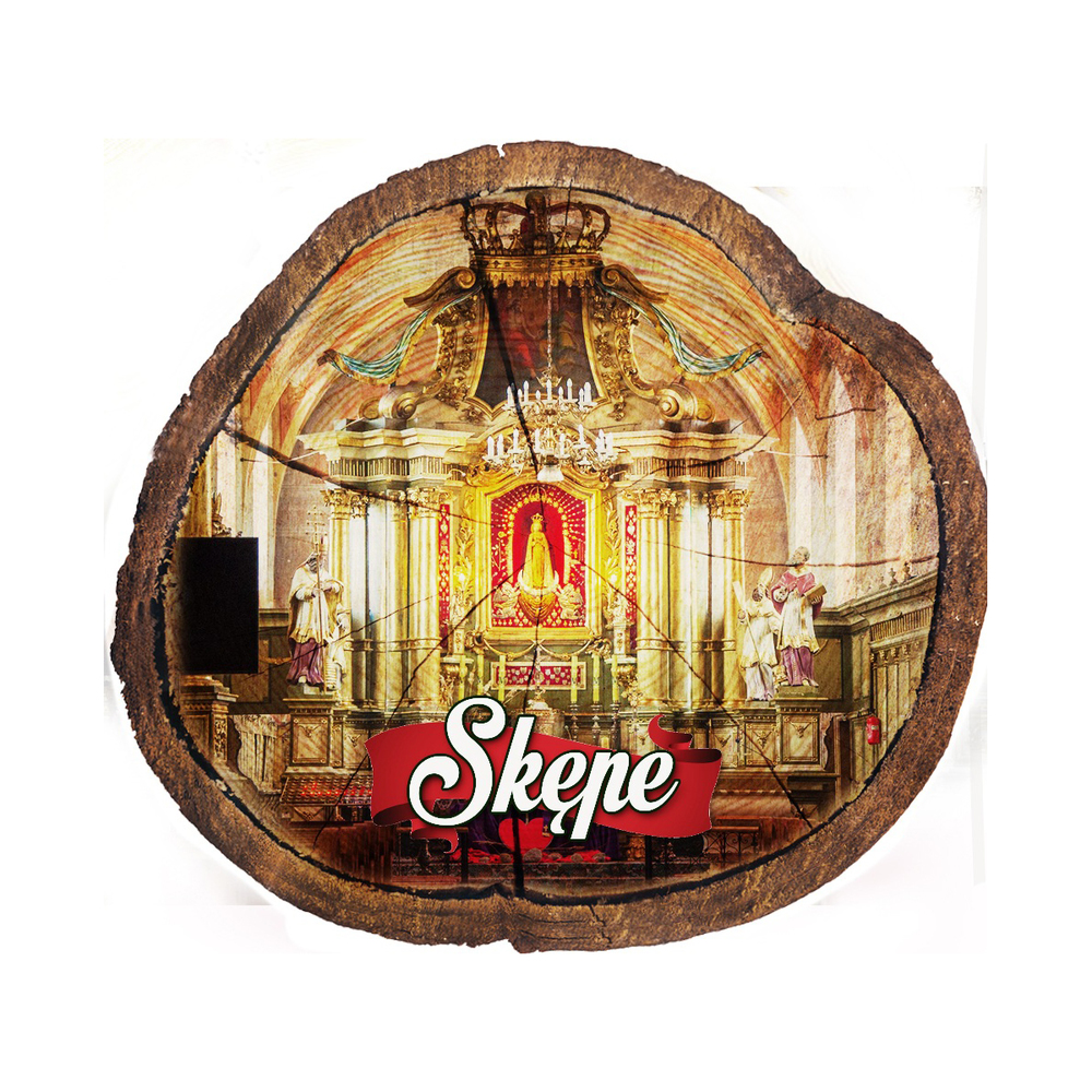 Magnes drewniany pieniek Skępe