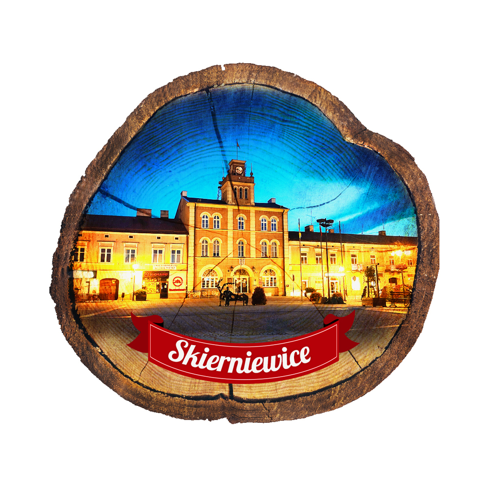 Magnes drewniany pieniek Skierniewice