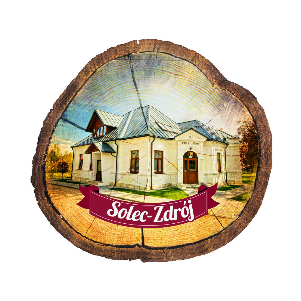 Magnes drewniany pieniek Solec-Zdrój