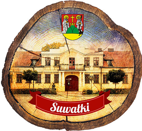 Magnes drewniany pieniek Suwałki