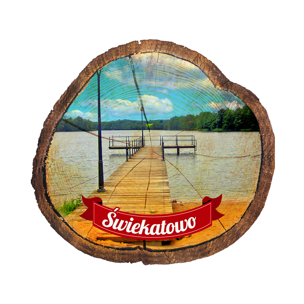 Magnes drewniany pieniek Świekatowo