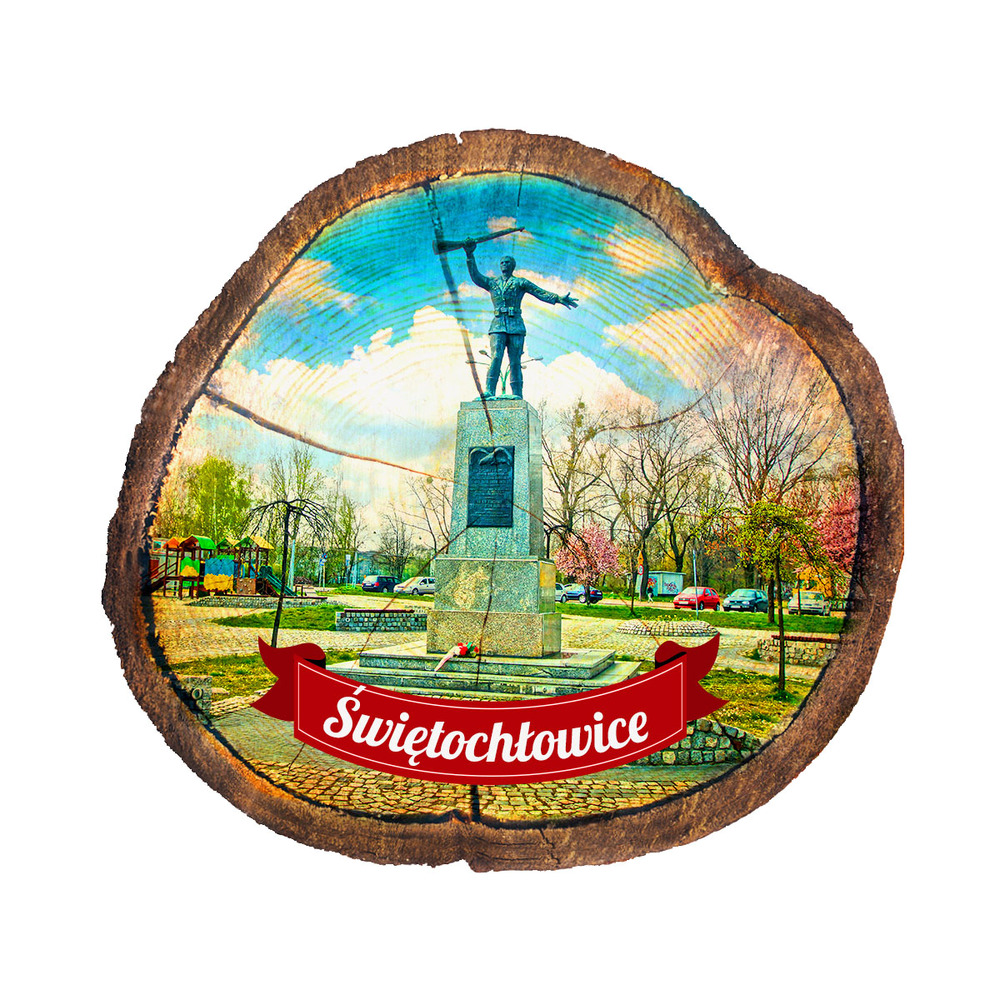 Magnes drewniany pieniek Świętochłowice