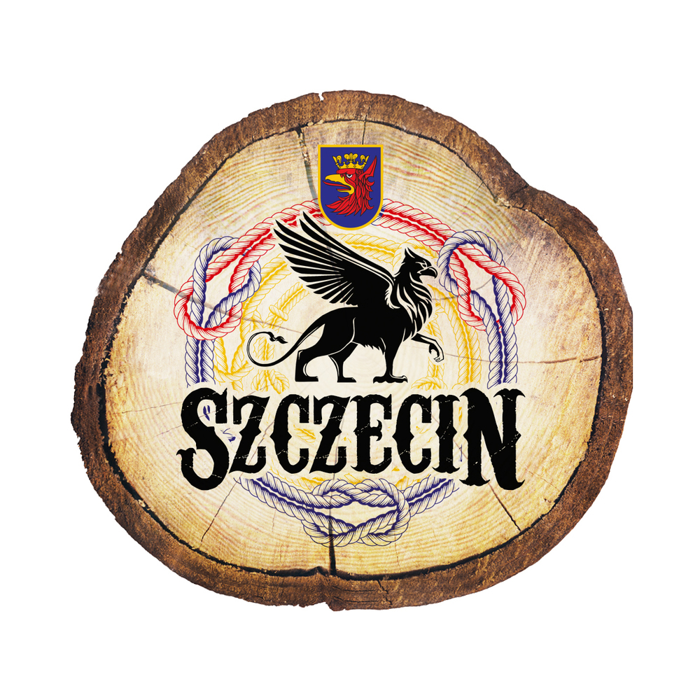 Magnes drewniany pieniek Szczecin