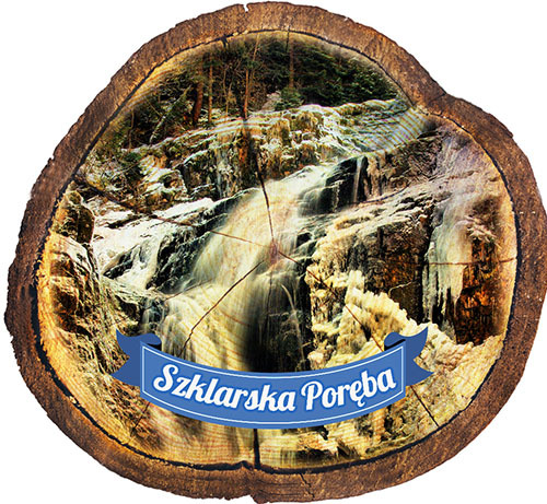 Magnes drewniany pieniek Szklarska Poręba