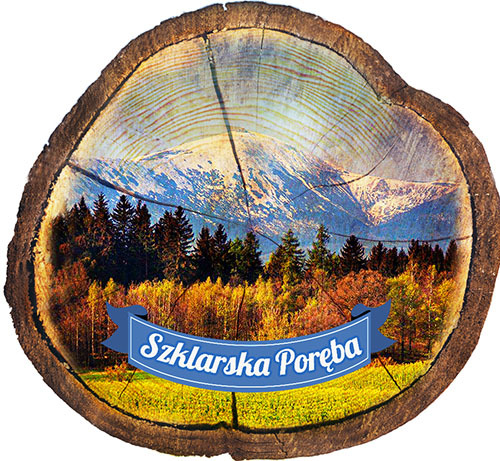 Magnes drewniany pieniek Szklarska Poręba