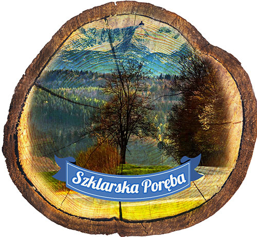 Magnes drewniany pieniek Szklarska Poręba