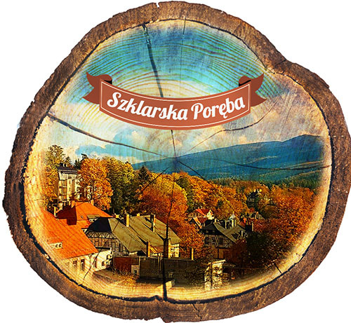 Magnes drewniany pieniek Szklarska Poręba
