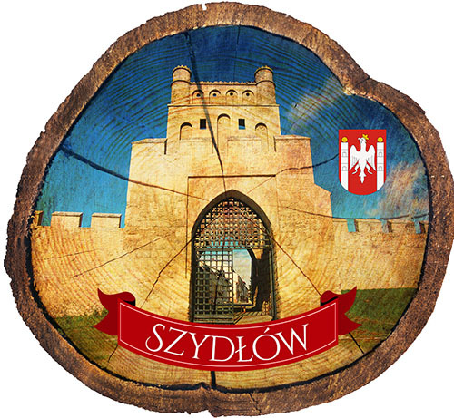 Magnes drewniany pieniek Szydłów