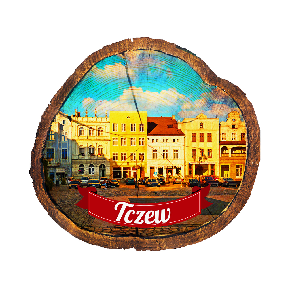 Magnes drewniany pieniek Tczew