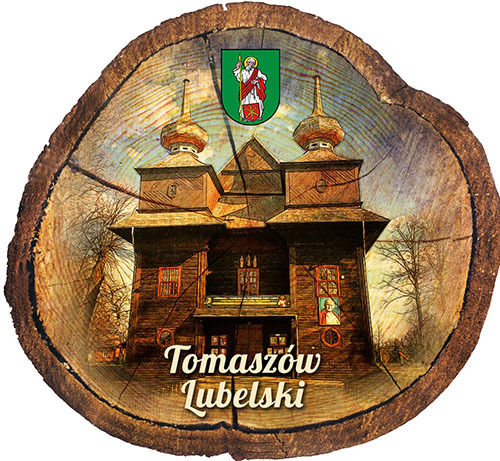 Magnes drewniany pieniek Tomaszów Lubelski