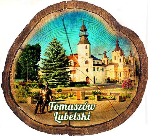 Magnes drewniany pieniek Tomaszów Lubelski
