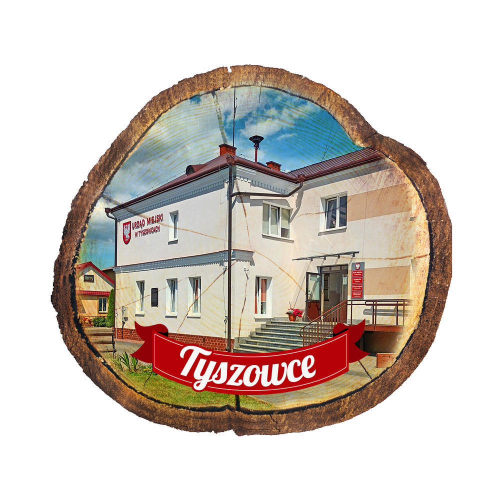 Magnes drewniany pieniek Tyszowce