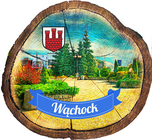 Magnes drewniany pieniek Wąchock