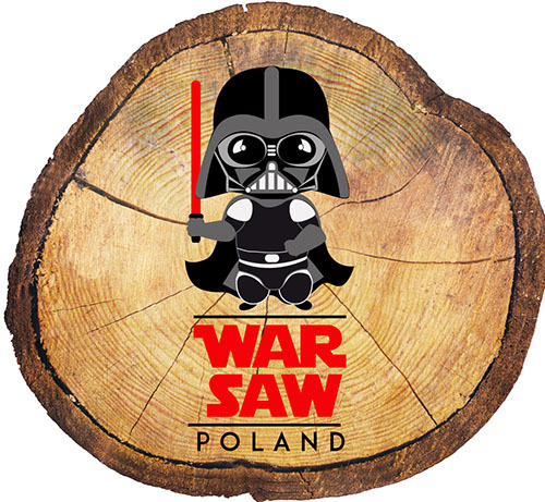 Magnes drewniany pieniek Warszawa