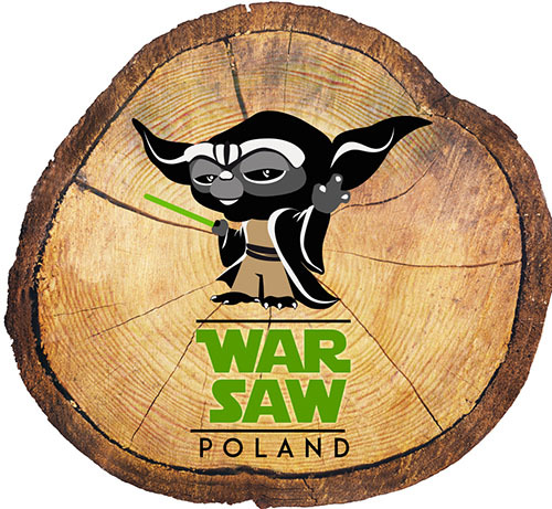 Magnes drewniany pieniek Warszawa