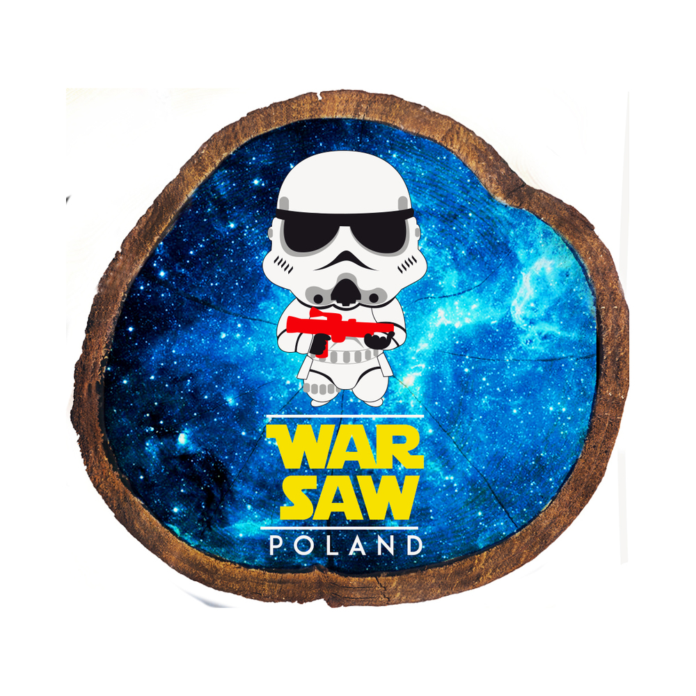 Magnes drewniany pieniek Warszawa