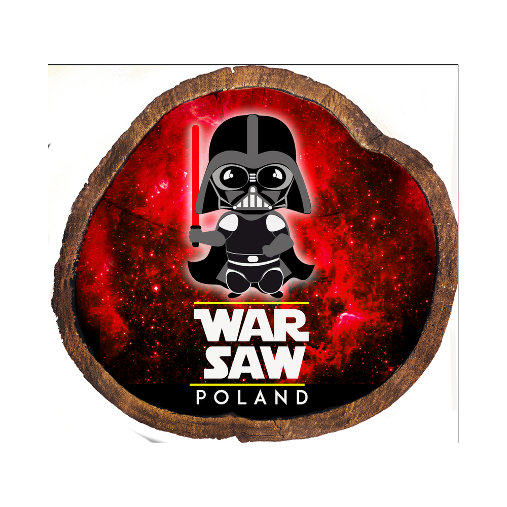 Magnes drewniany pieniek Warszawa