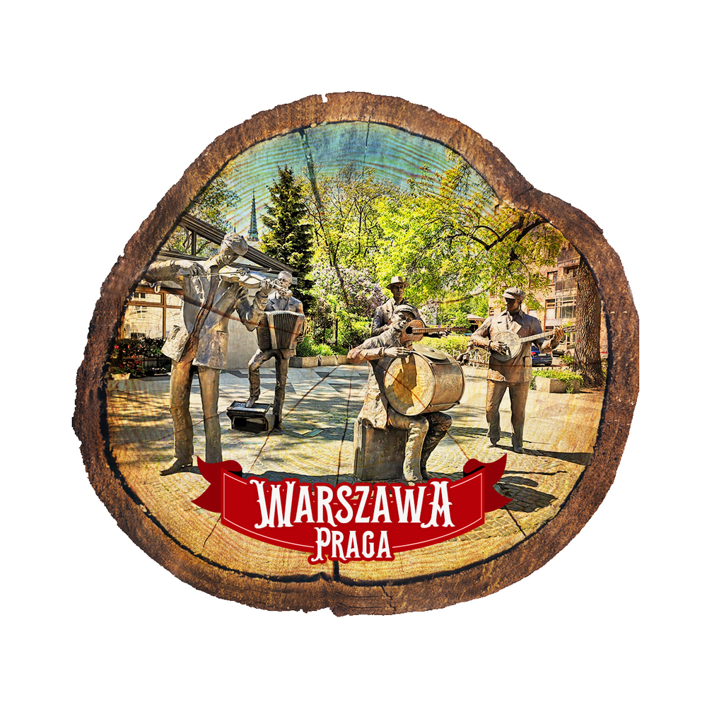 Magnes drewniany pieniek Warszawa