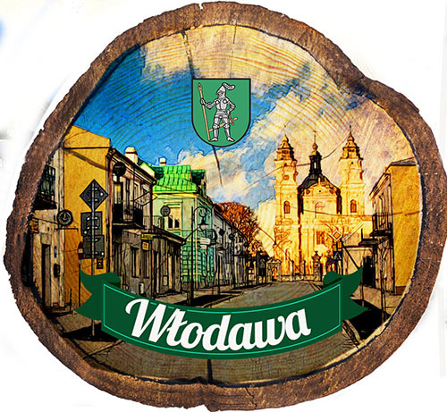 Magnes drewniany pieniek Włodawa