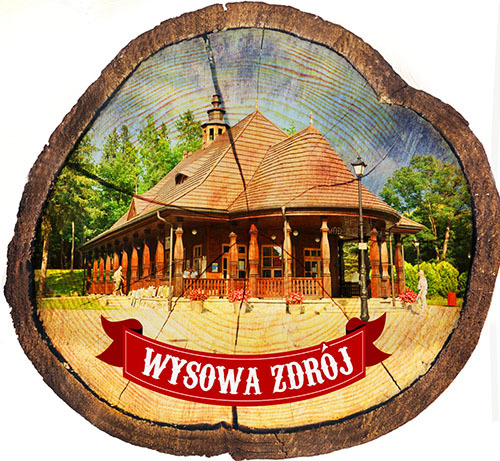 Magnes drewniany pieniek Wysowa-Zdrój
