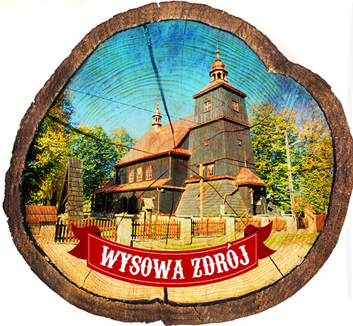 Magnes drewniany pieniek Wysowa-Zdrój
