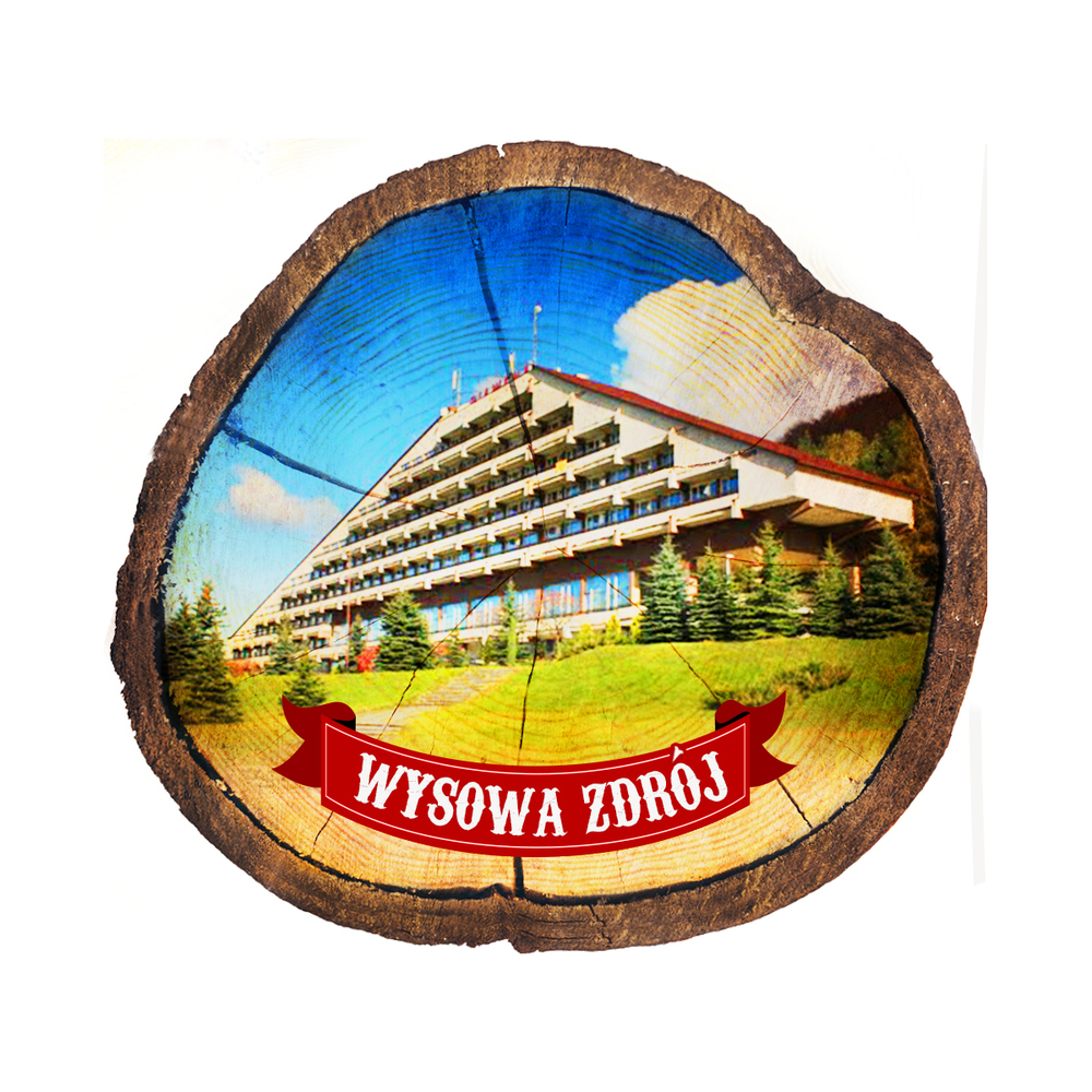 Magnes drewniany pieniek Wysowa-Zdrój