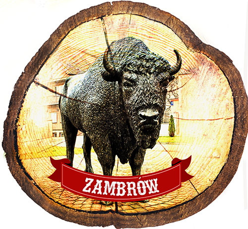 Magnes drewniany pieniek Zambrów