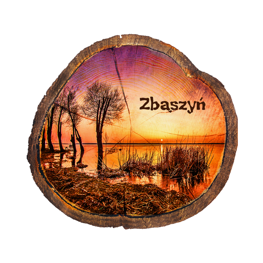 Magnes drewniany pieniek Zbąszyń