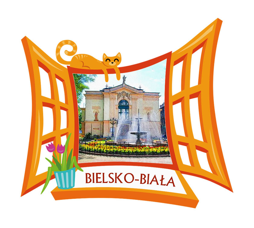 Polyresinowy magnes Okno Bielsko-Biała