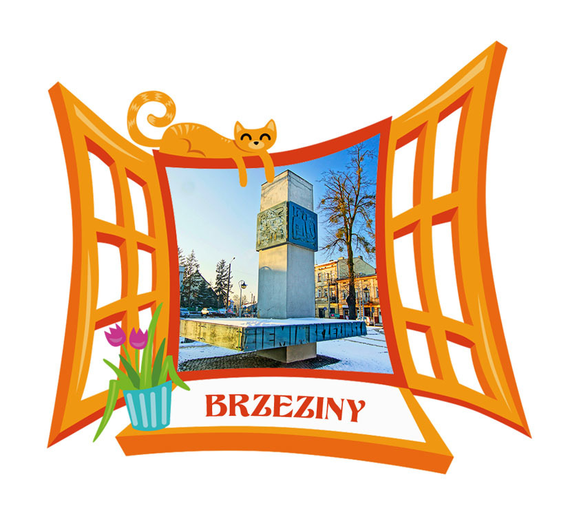Polyresinowy magnes Okno Brzeziny
