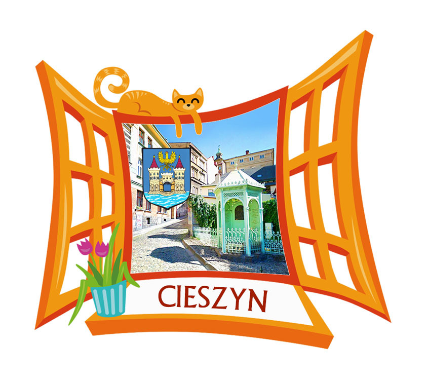 Polyresinowy magnes Okno Cieszyn
