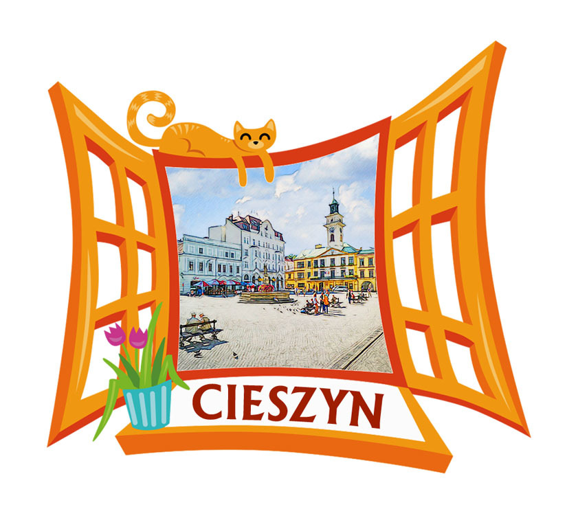 Polyresinowy magnes Okno Cieszyn