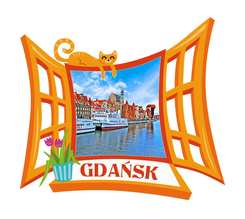 Polyresinowy magnes Okno Gdańsk