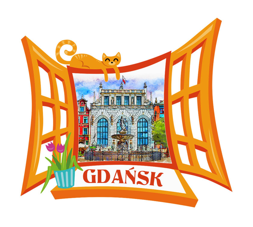 Polyresinowy magnes Okno Gdańsk