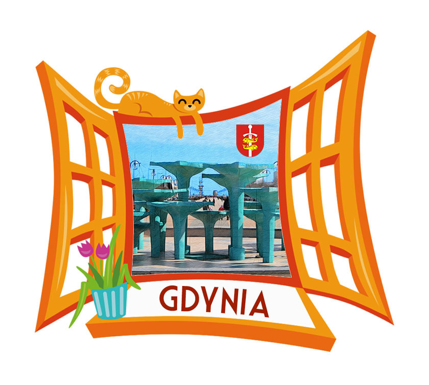 Polyresinowy magnes Okno Gdynia