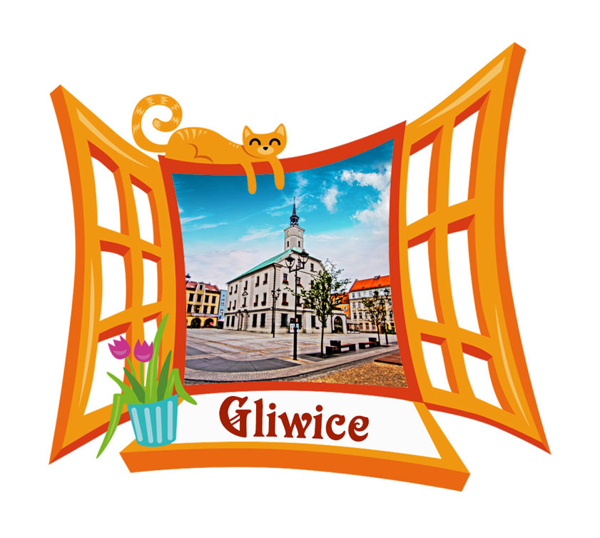 Polyresinowy magnes Okno Gliwice