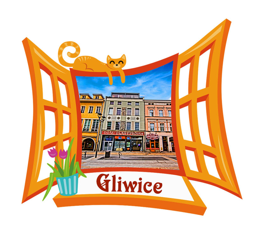 Polyresinowy magnes Okno Gliwice