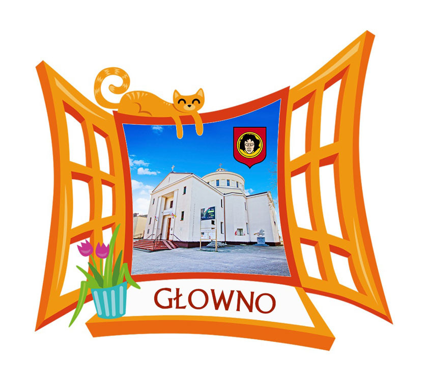 Polyresinowy magnes Okno Głowno