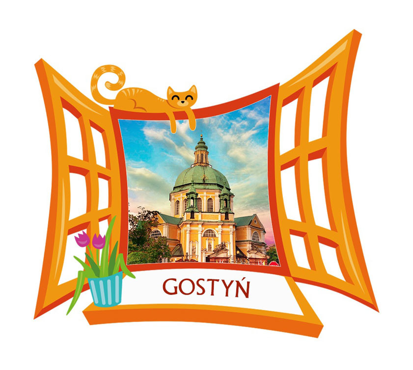 Polyresinowy magnes Okno Gostyń