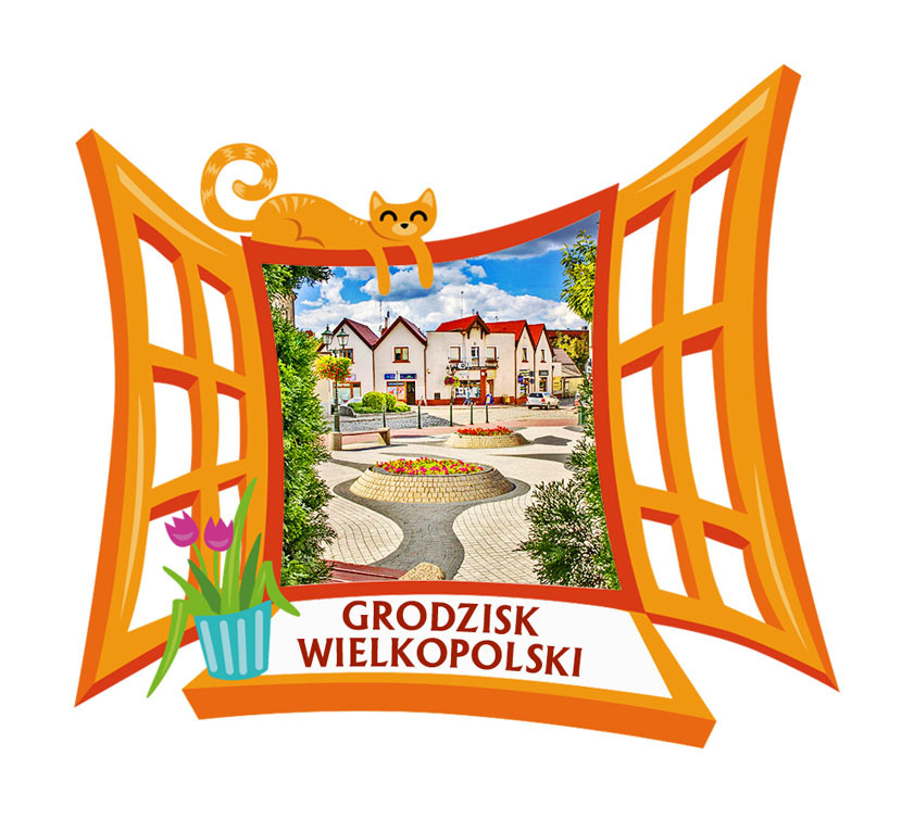 Polyresinowy magnes Okno Grodzisk Wielkopolski