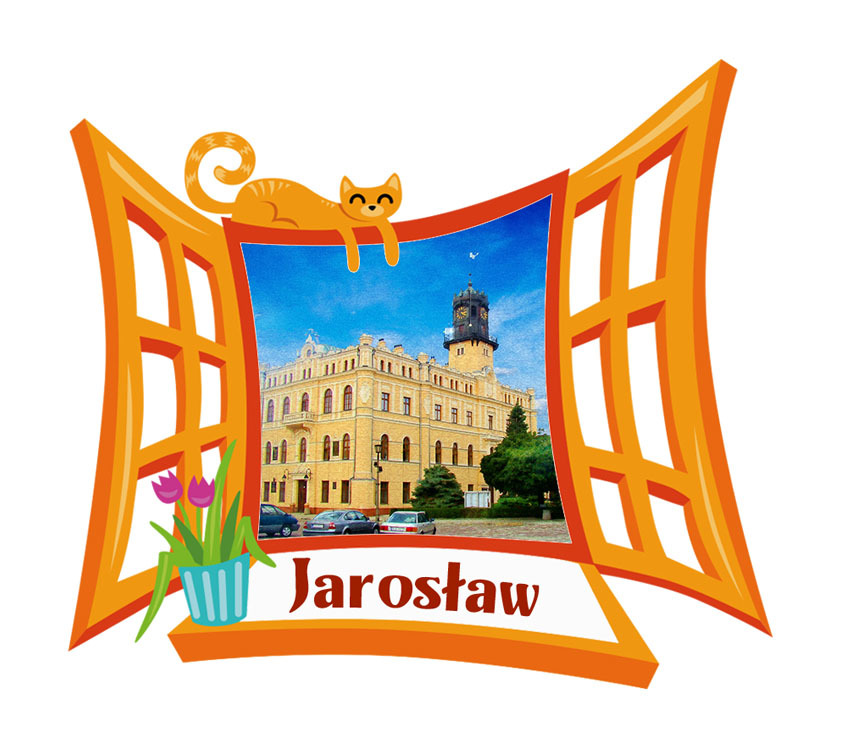 Polyresinowy magnes Okno Jarosław