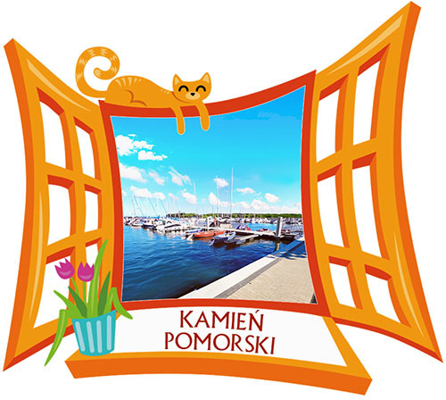 Polyresinowy magnes Okno Kamień Pomorski