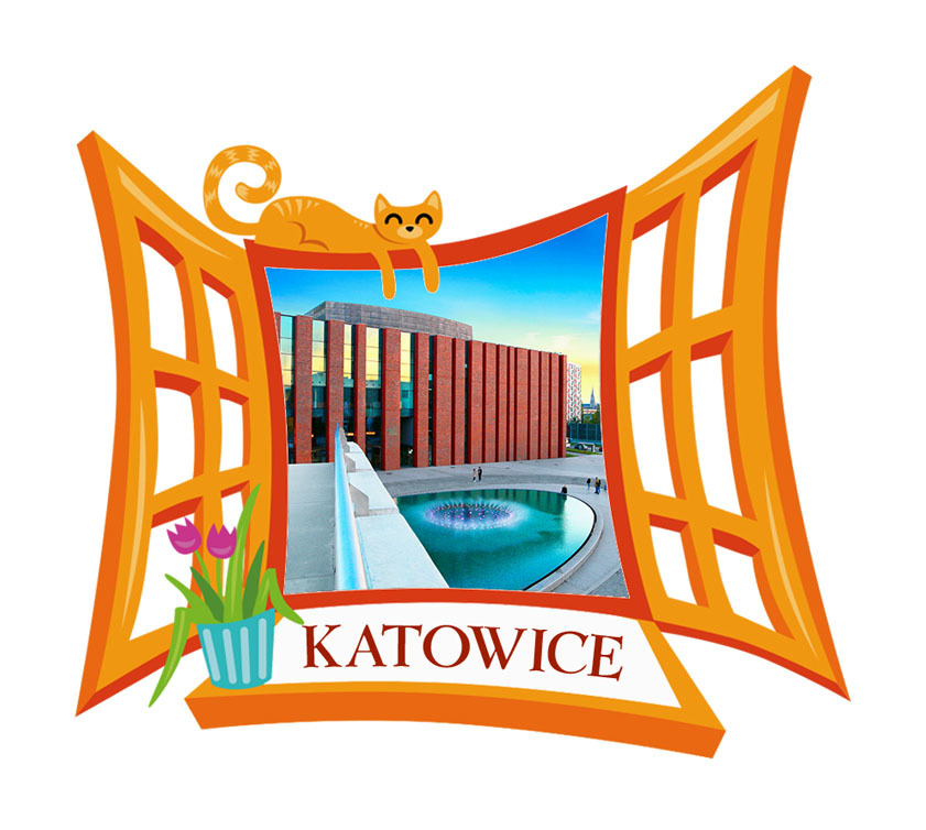 Polyresinowy magnes Okno Katowice