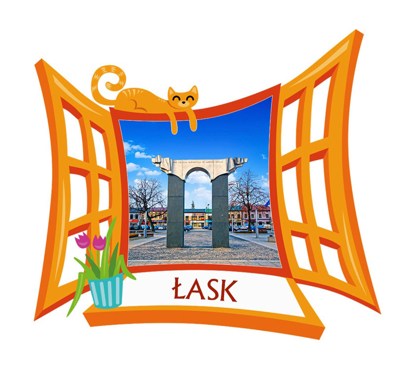 Polyresinowy magnes Okno Łask