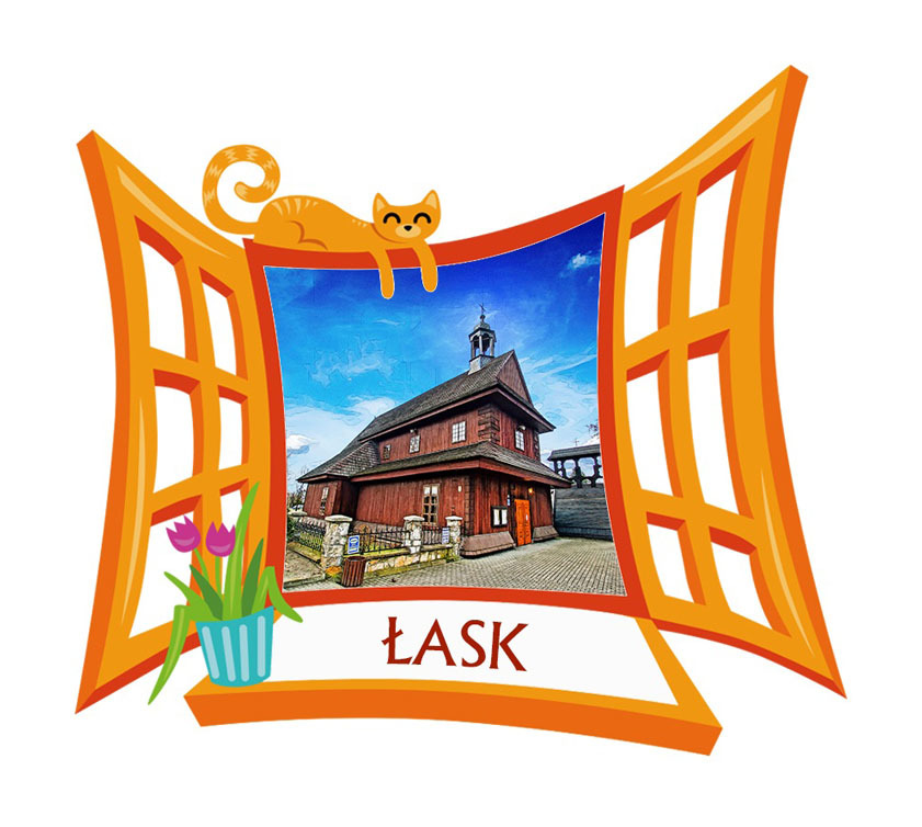 Polyresinowy magnes Okno Łask