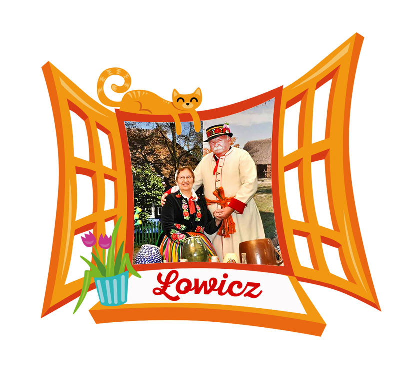 Polyresinowy magnes Okno Łowicz
