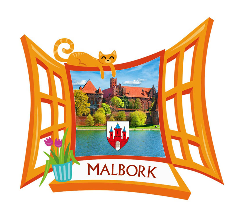 Polyresinowy magnes Okno Malbork