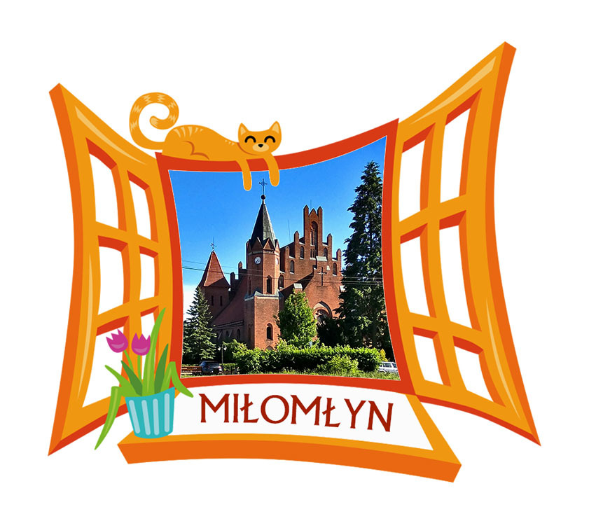 Polyresinowy magnes Okno Miłomłyn